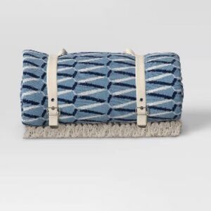 Threshold Beach Blanket with Fringed Hem